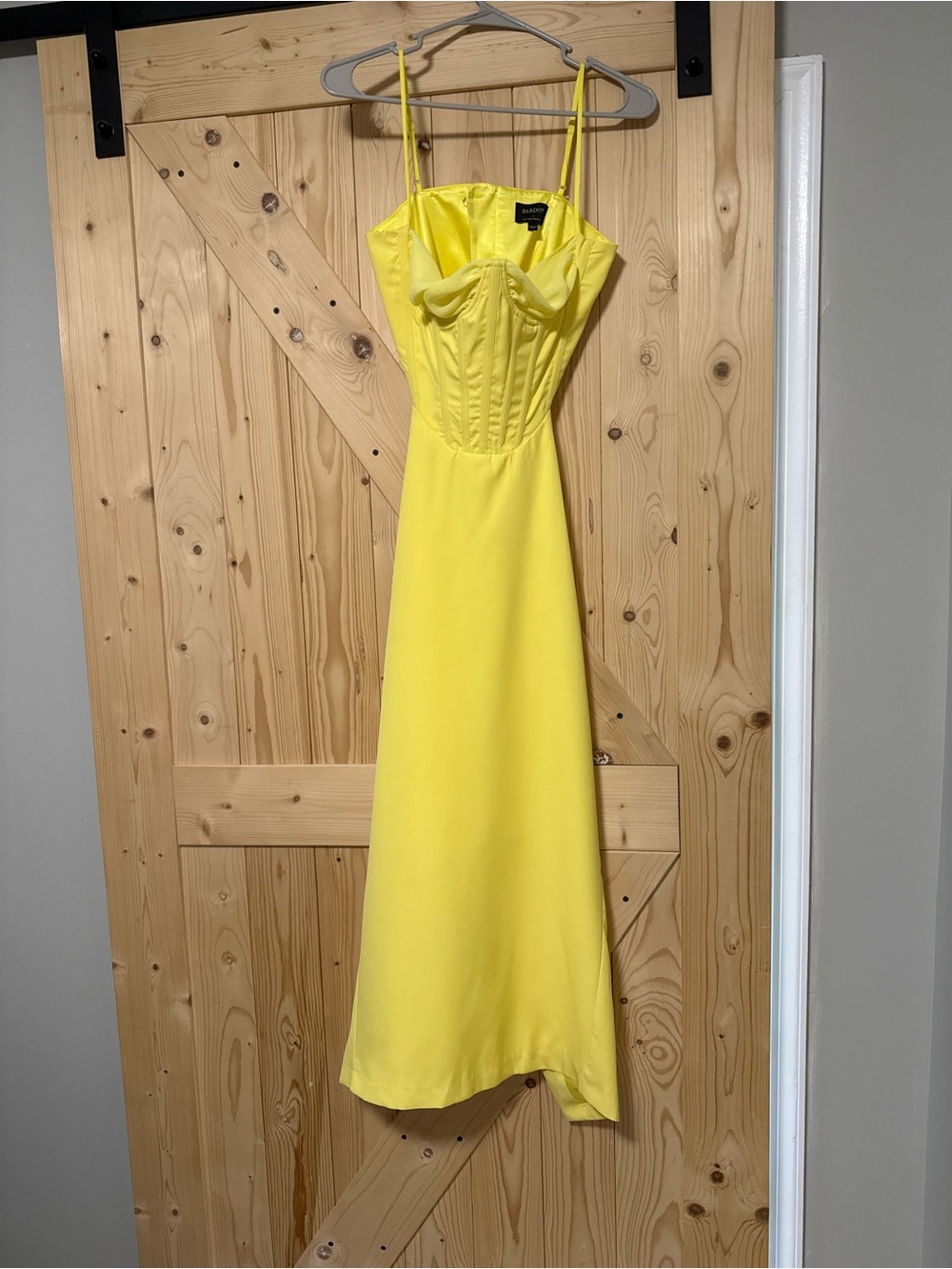 Bardot Martini midi dress in limoncello